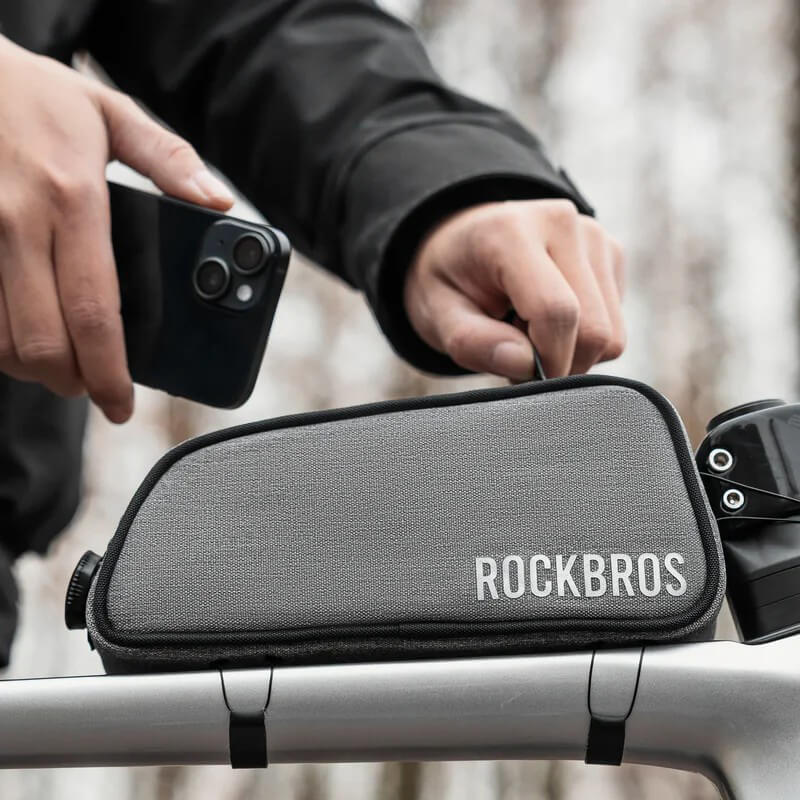 ROCKBROS Road To Sky Bicycle Top Tube Frame Bag 0.7L
#Color_Gray