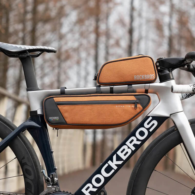 ROCKBROS Road To Sky Bicycle Top Tube Frame Bag 0.7L
#Color_Orange