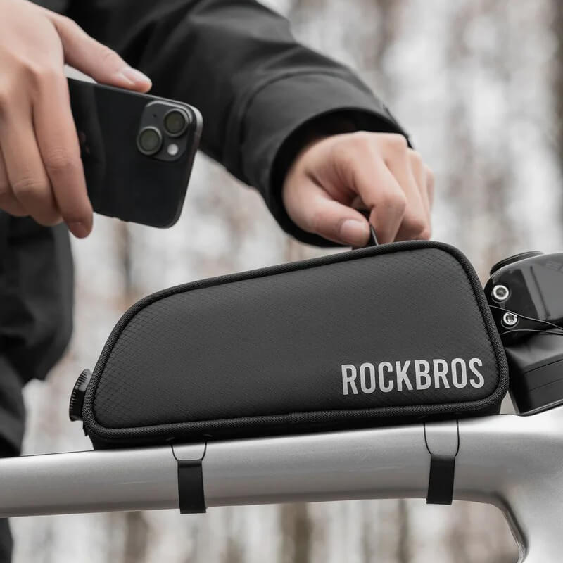 ROCKBROS Road To Sky Bicycle Top Tube Frame Bag 0.7L
#Color_Black