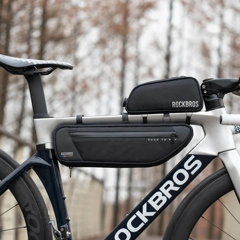 ROCKBROS Road To Sky Bicycle Top Tube Frame Bag 0.7L
#Color_Black