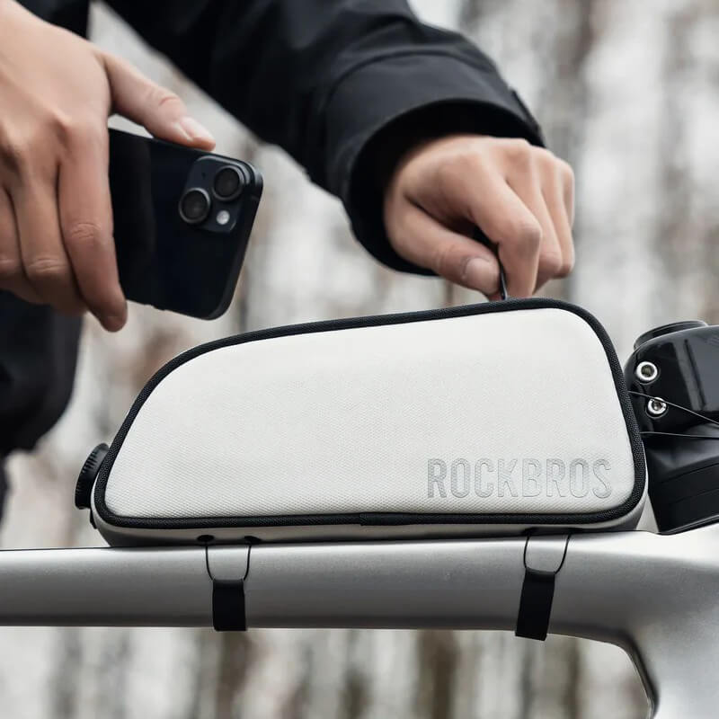 ROCKBROS Road To Sky Bicycle Top Tube Frame Bag 0.7L
#Color_White