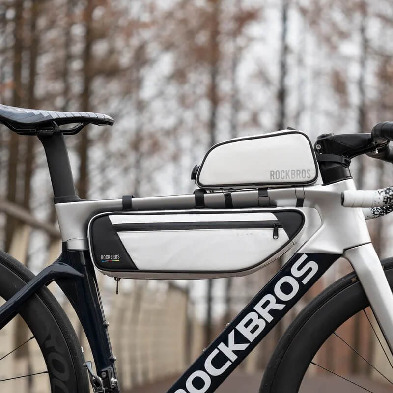 ROCKBROS Road To Sky Bicycle Top Tube Frame Bag 0.7L
#Color_White