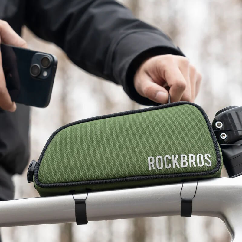 ROCKBROS Road To Sky Bicycle Top Tube Frame Bag 0.7L
#Color_Green