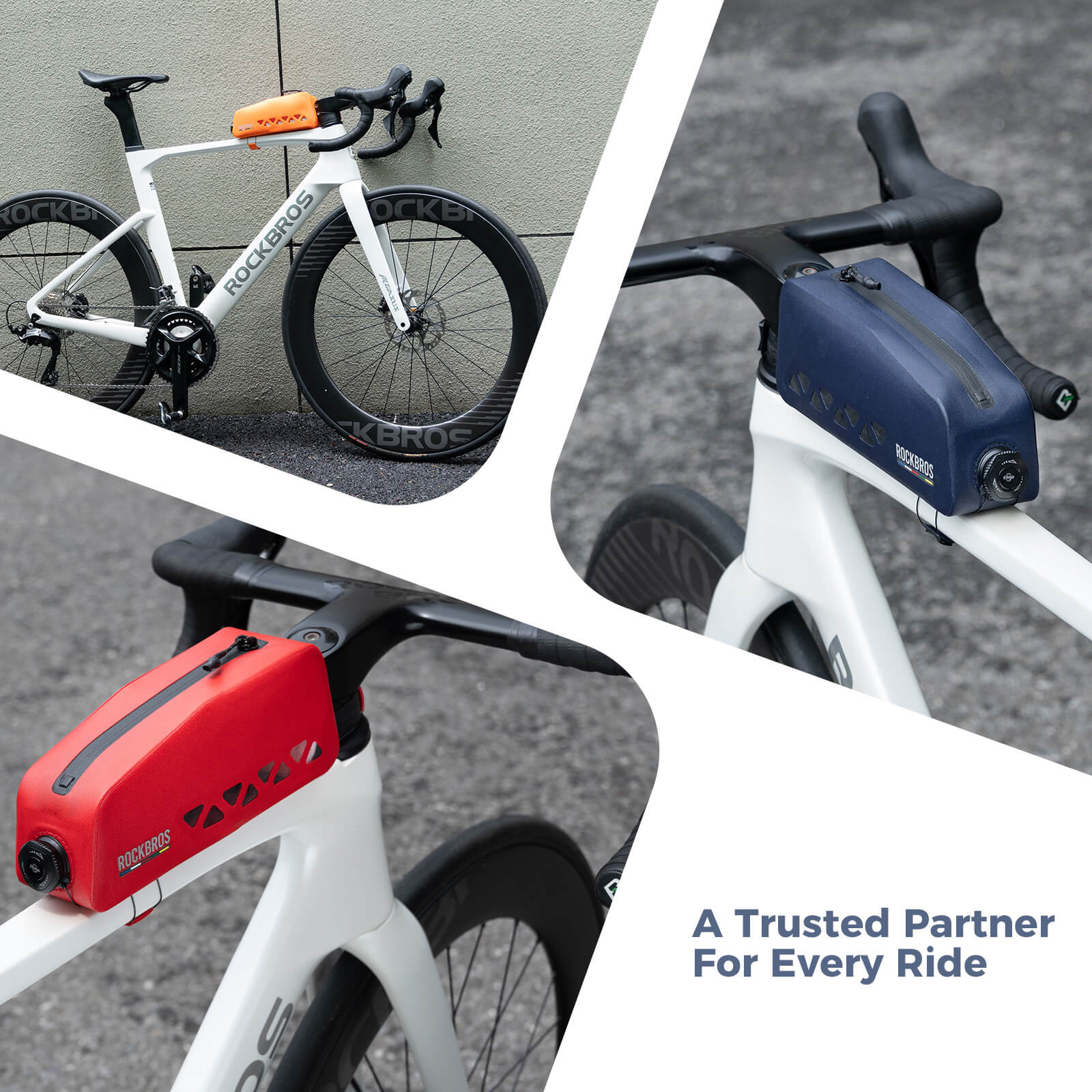 ROCKBROS Road to Sky waterproof bike frame bag 100% waterproof cycling storage