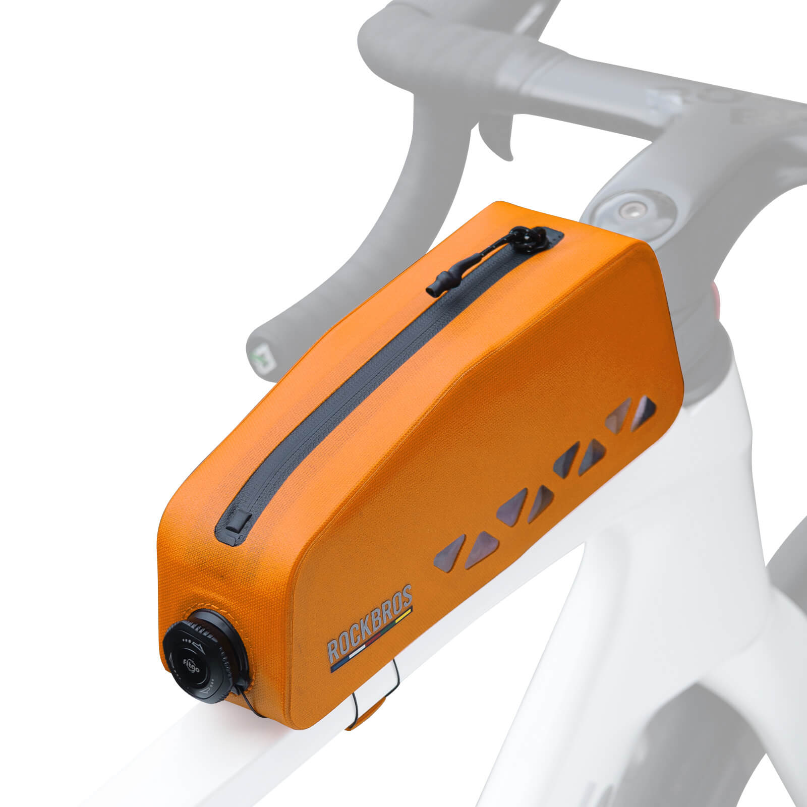 ROCKBROS Road to Sky waterproof bike frame bag 100% waterproof cycling storage
#Color_Orange