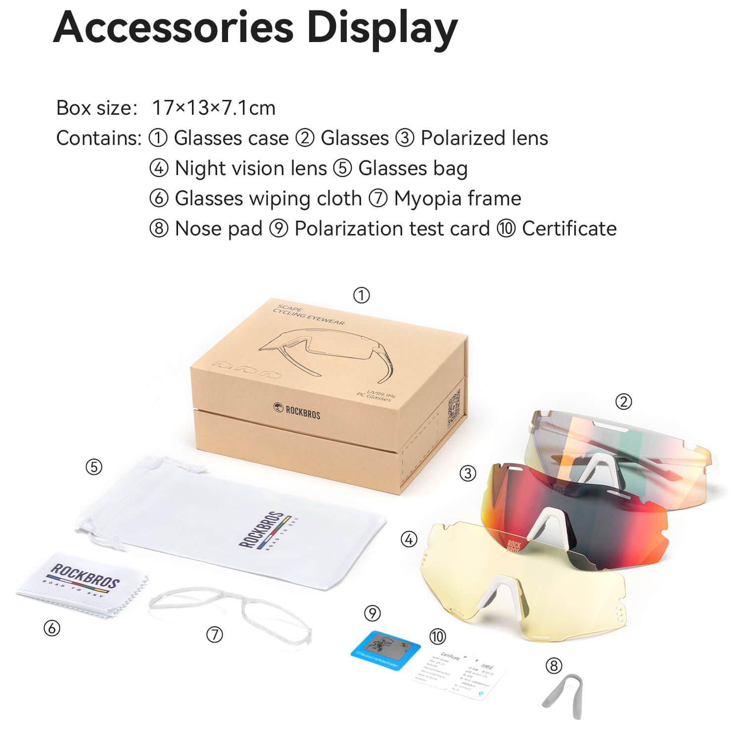 ROCKBROS ROAD-TO-SKY BOUNDLESS photochromic cycling glasses with photochromic lenses for adaptive light protection