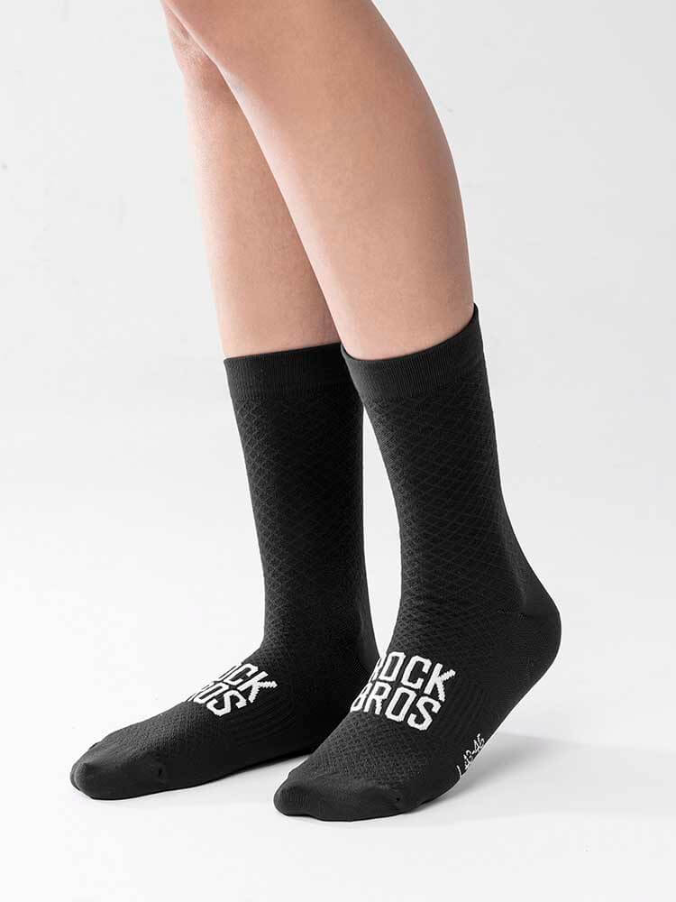 ROCKBROS ROAD TO SKY breathable cycling socks with mesh ventilation for road and mountain biking
#Color_Black