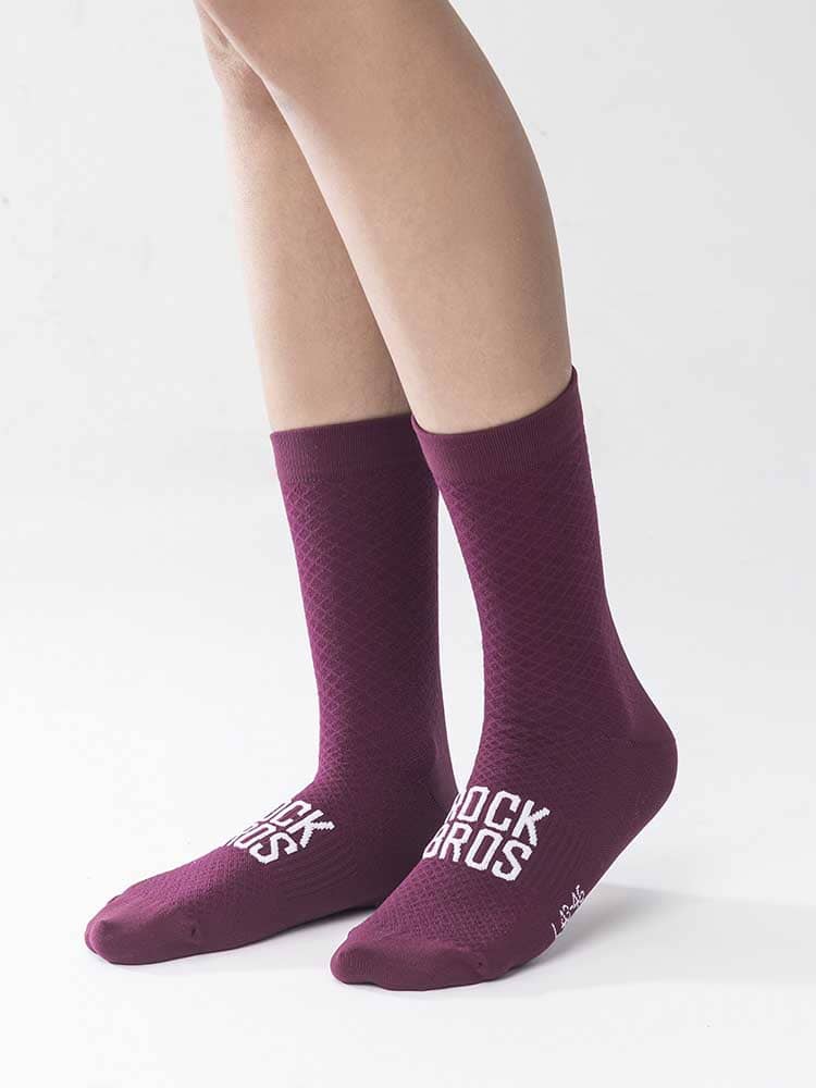 ROCKBROS ROAD TO SKY breathable cycling socks with mesh ventilation for road and mountain biking
#Color_Purple