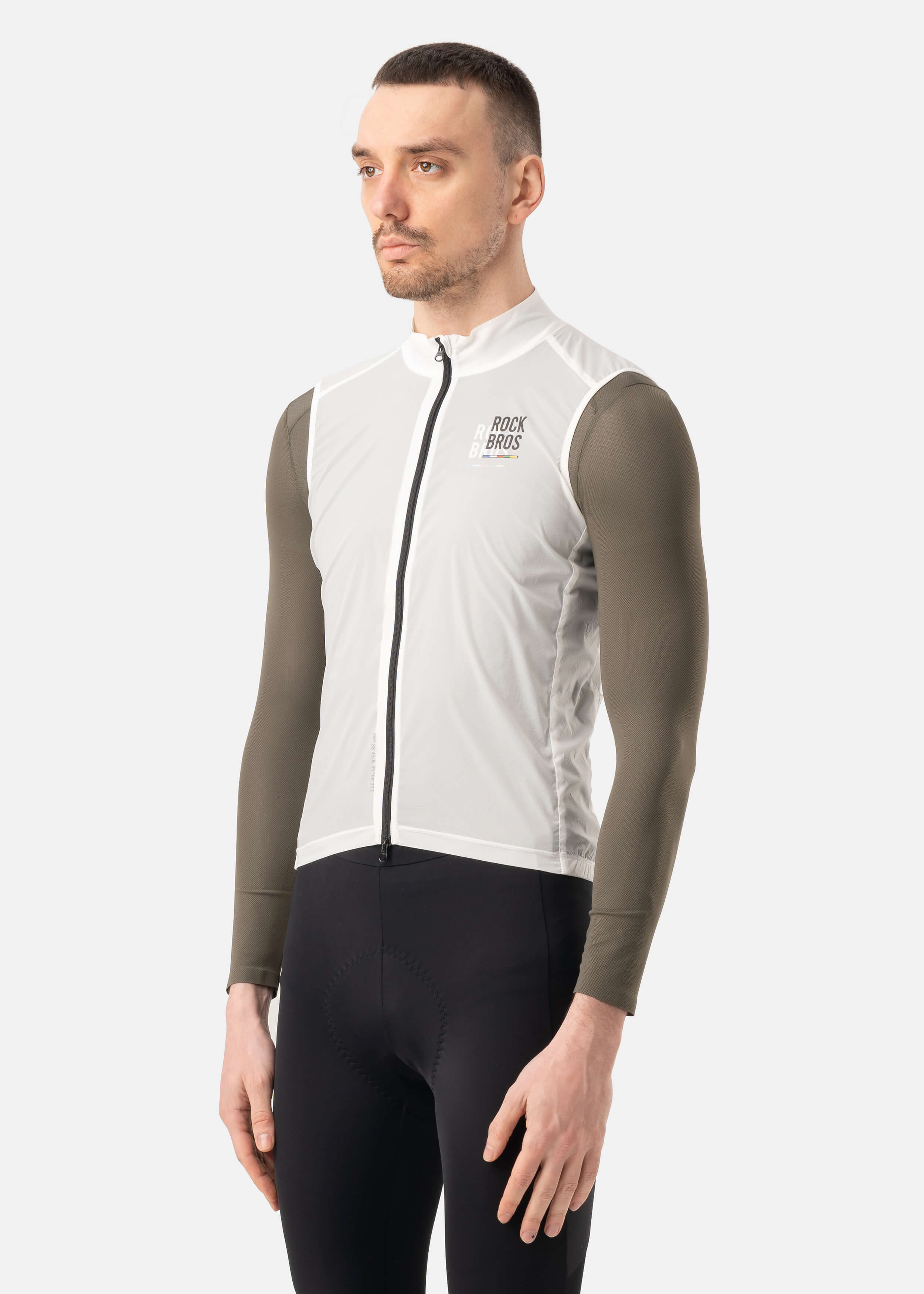 ROCKBROS ROAD-TO-SKY lightweight windproof cycling vest for road biking
#Color_White