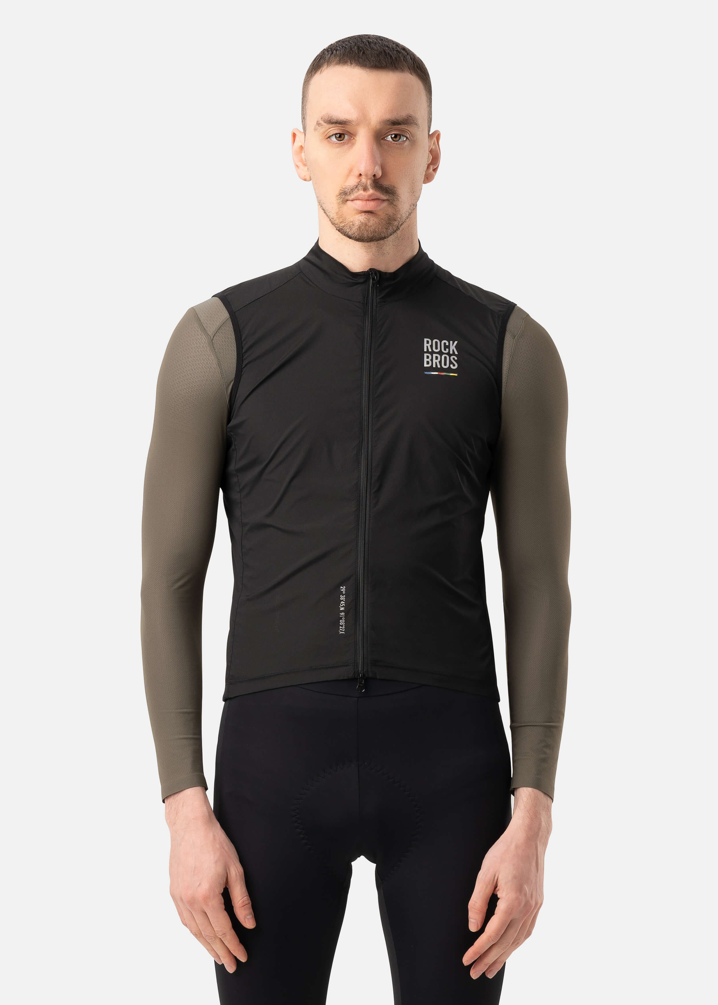 ROCKBROS ROAD-TO-SKY lightweight windproof cycling vest for road biking
#Color_Black