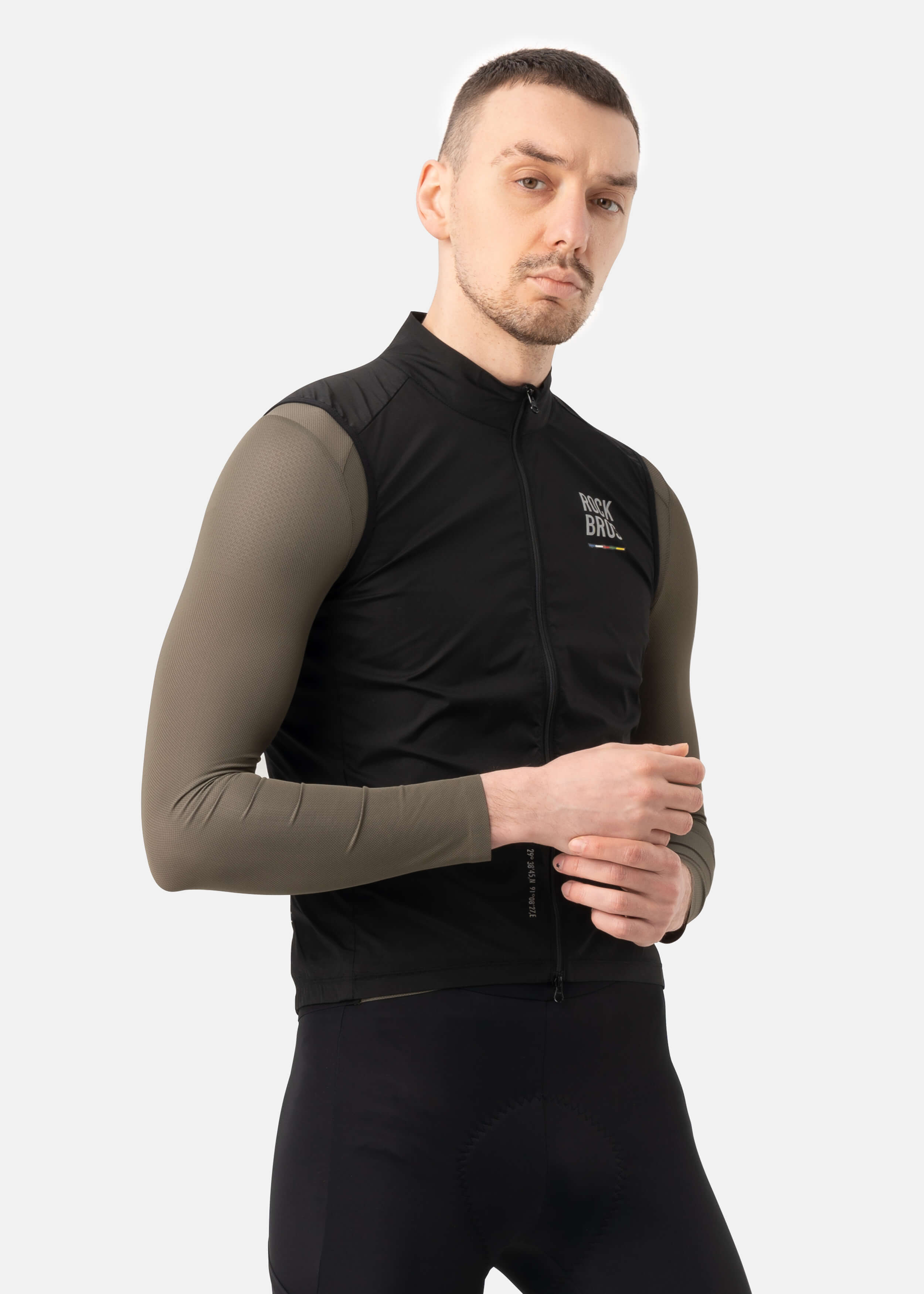 ROCKBROS ROAD-TO-SKY lightweight windproof cycling vest for road biking
#Color_Black