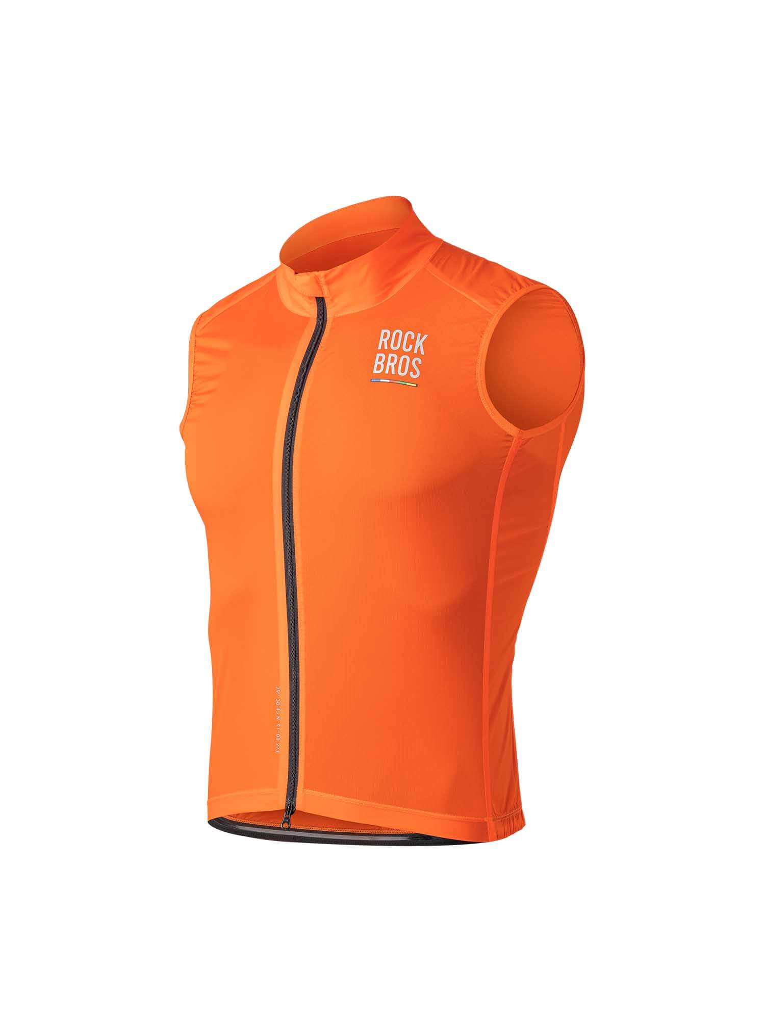 ROCKBROS ROAD-TO-SKY lightweight windproof cycling vest for road biking
#Color_Orange