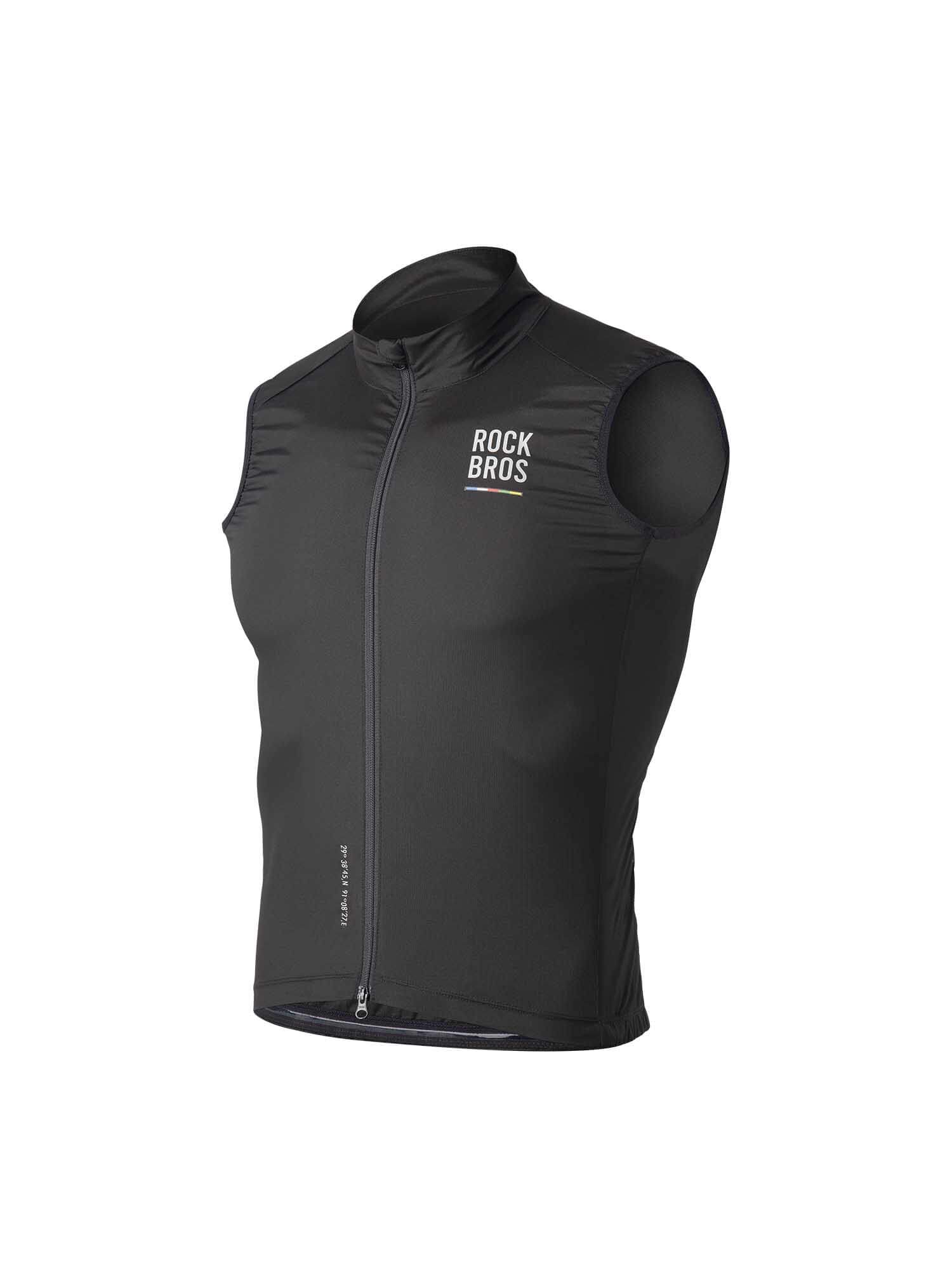 ROCKBROS ROAD-TO-SKY lightweight windproof cycling vest for road biking
#Color_Black