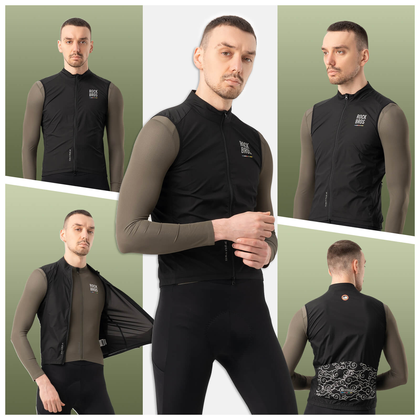ROAD-TO-SKY lightweight windproof cycling vest for road biking
