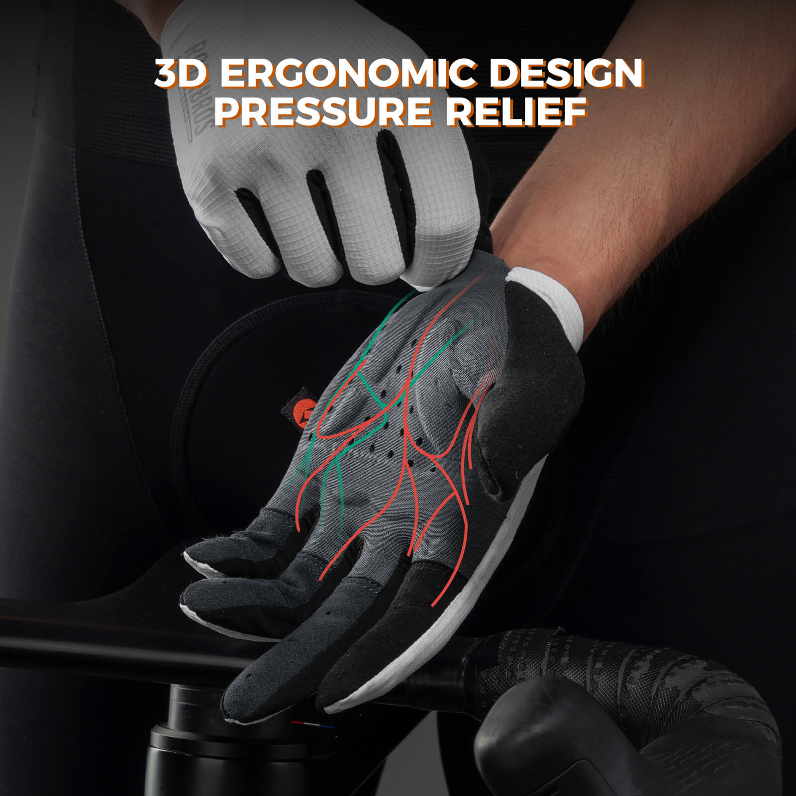 ROCKBROS Road to Sky Long Finger Cycling Gloves with Gel Padding