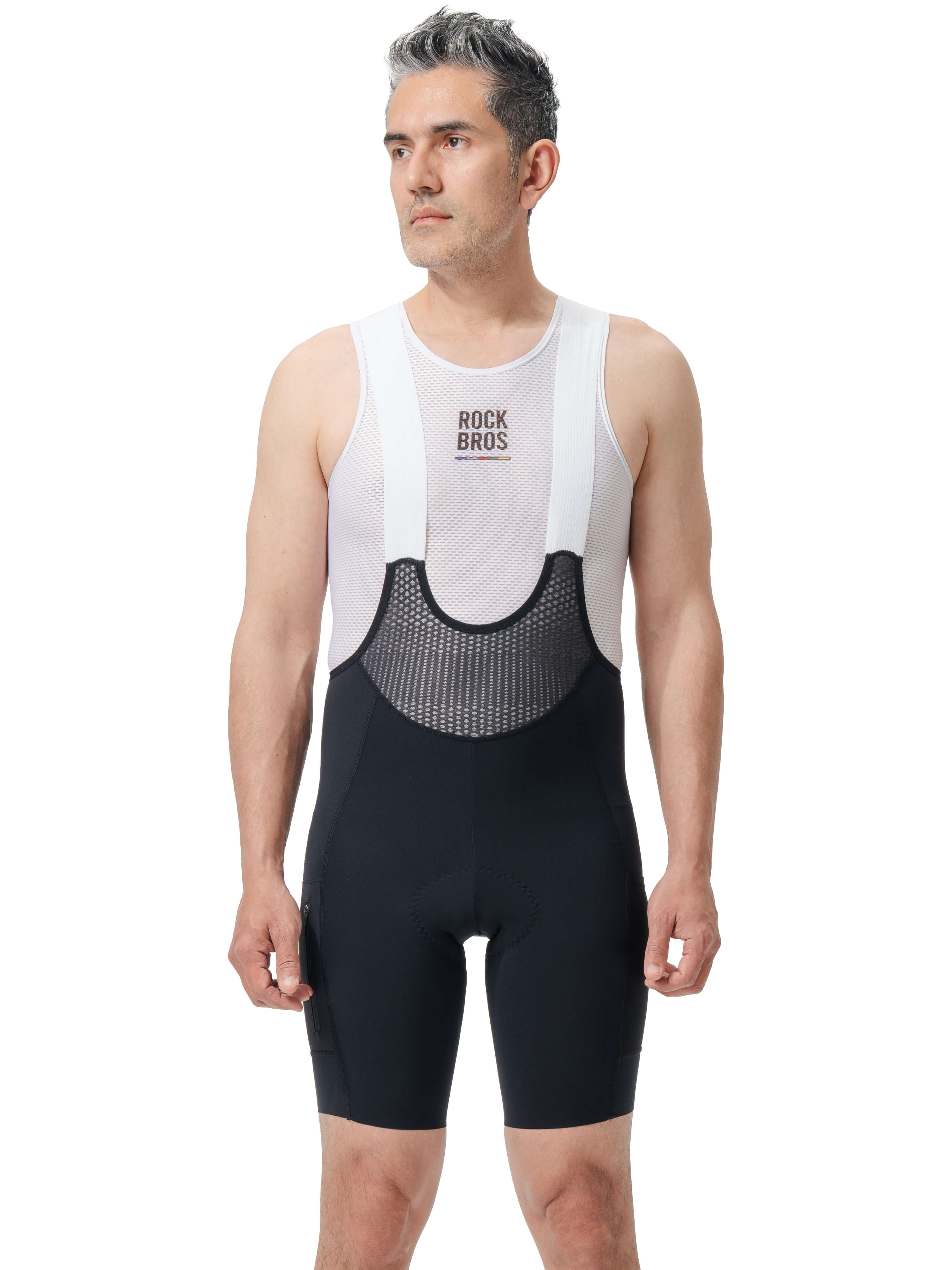 ROCKBROS Men's ROAD-TO-SKY Bib Cycling Shorts with Elastic Interface® Pad