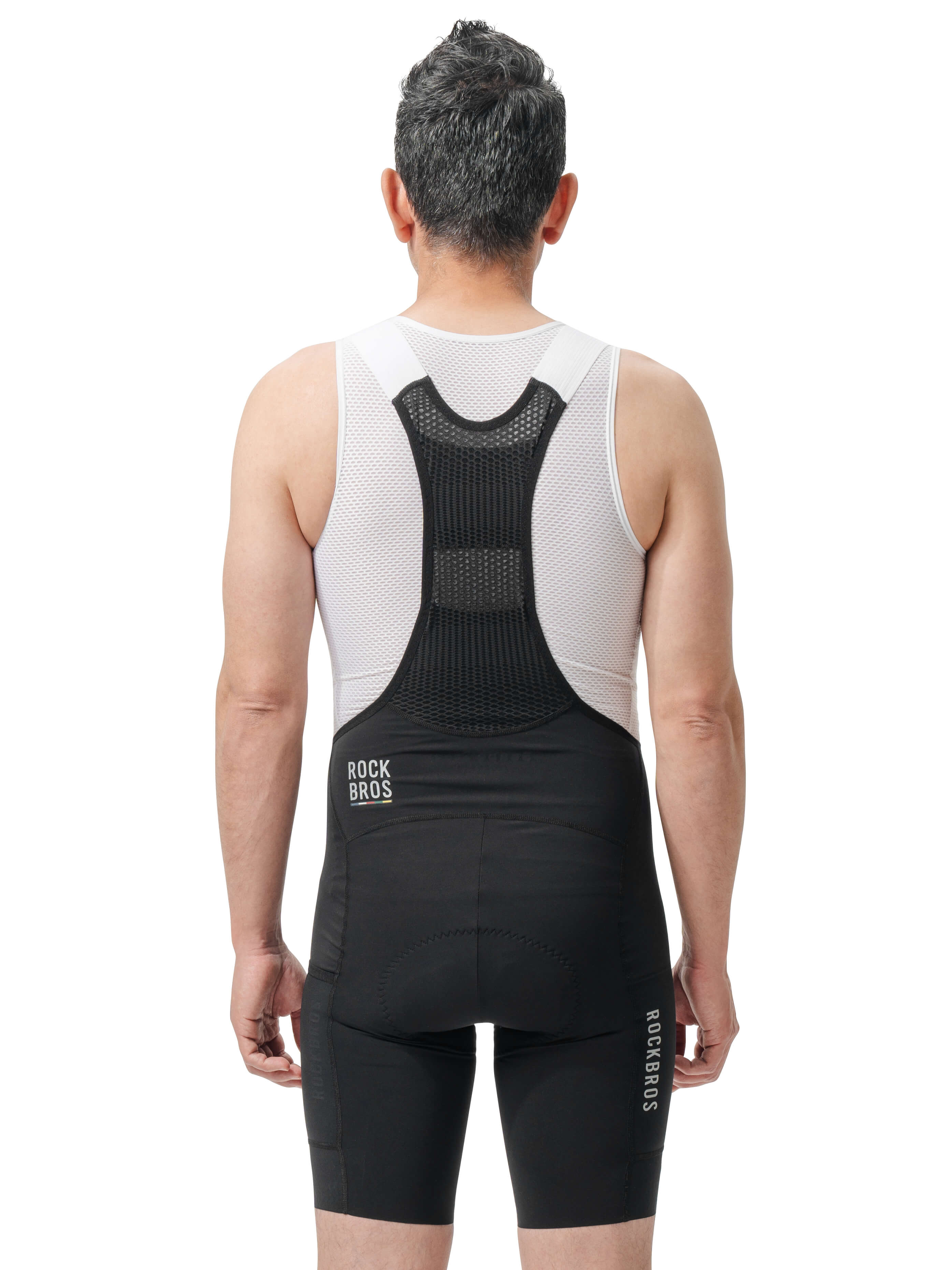 ROCKBROS Men's ROAD-TO-SKY Bib Cycling Shorts with Elastic Interface® Pad