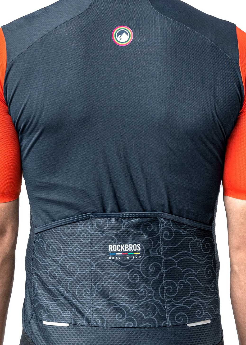 ROCKBROS ROAD-TO-SKY men’s cycling short-sleeved jersey
#Color_Navy Blue