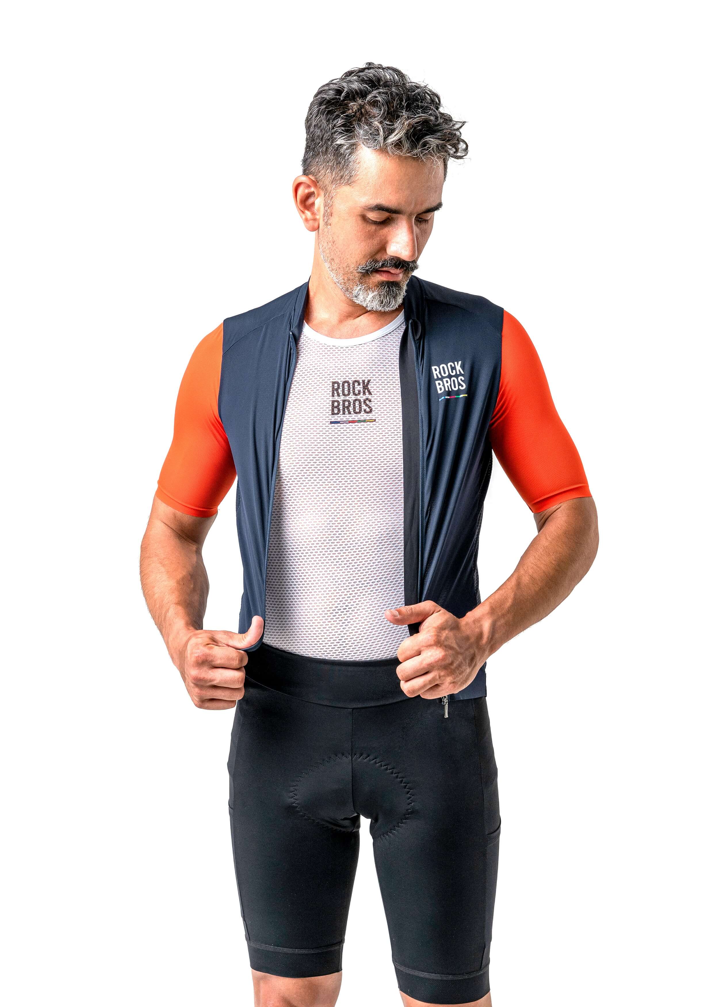 ROCKBROS ROAD-TO-SKY men’s cycling short-sleeved jersey
#Color_Navy Blue