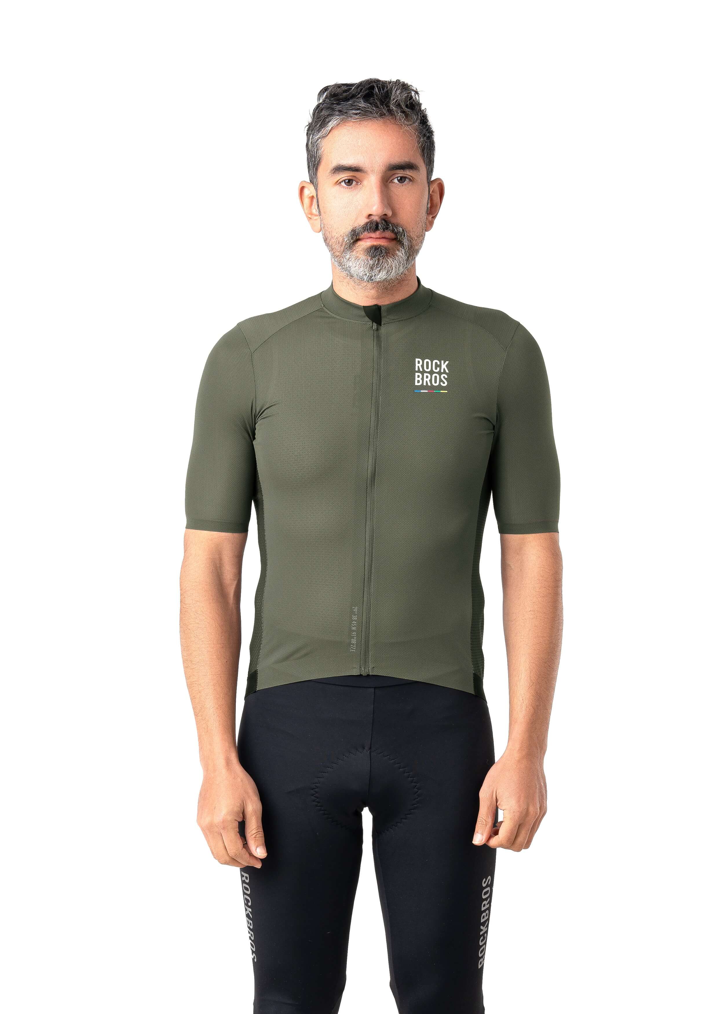 ROCKBROS ROAD-TO-SKY men’s cycling short-sleeved jersey
#Color_Army Green