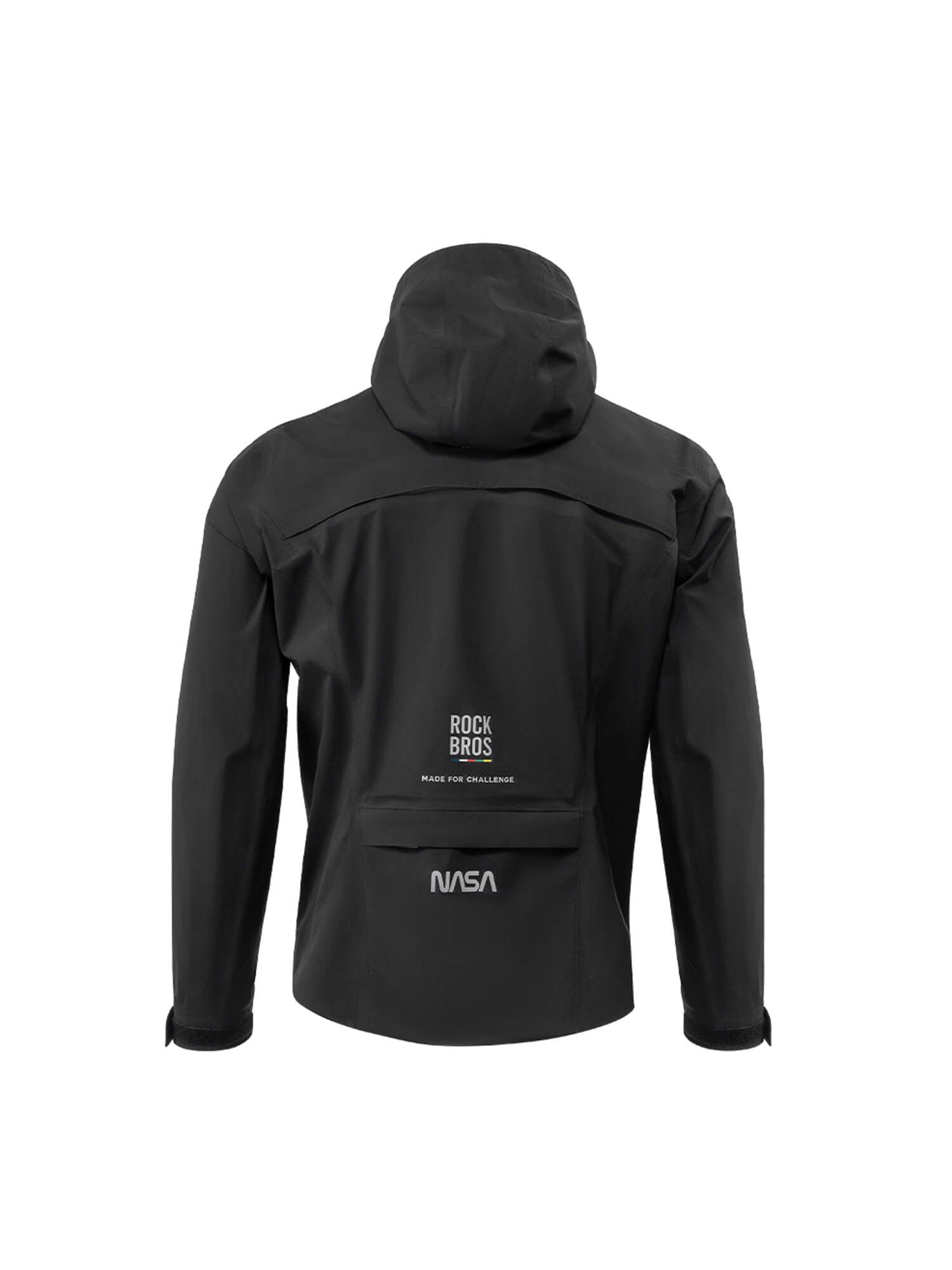 ROCKBROS ROAD-TO-SKY unisex waterproof cycling rain jacket, windproof bike coat for commuting and outdoor riding
#Color_Black