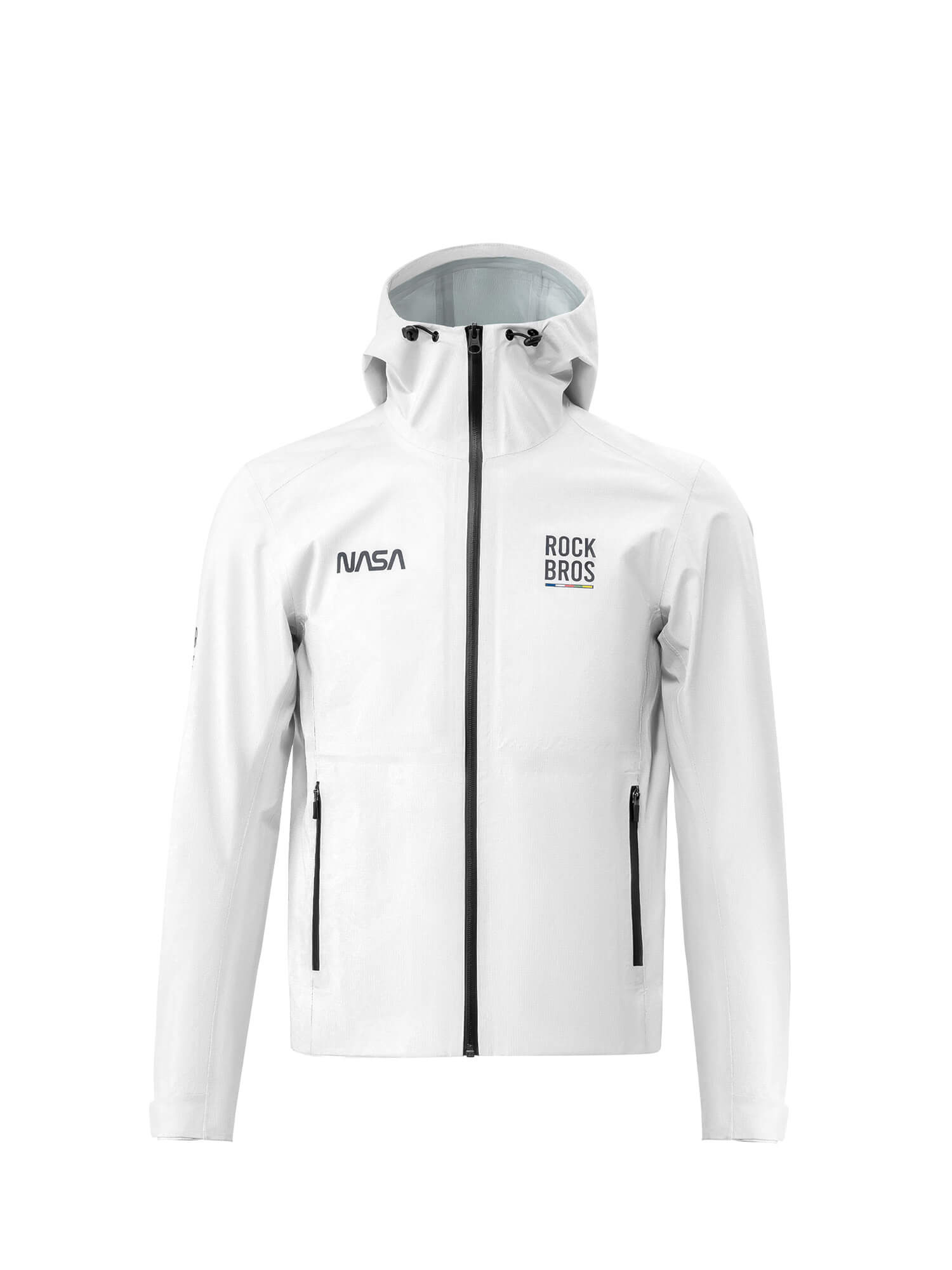 ROCKBROS ROAD-TO-SKY unisex waterproof cycling rain jacket, windproof bike coat for commuting and outdoor riding
#Color_White