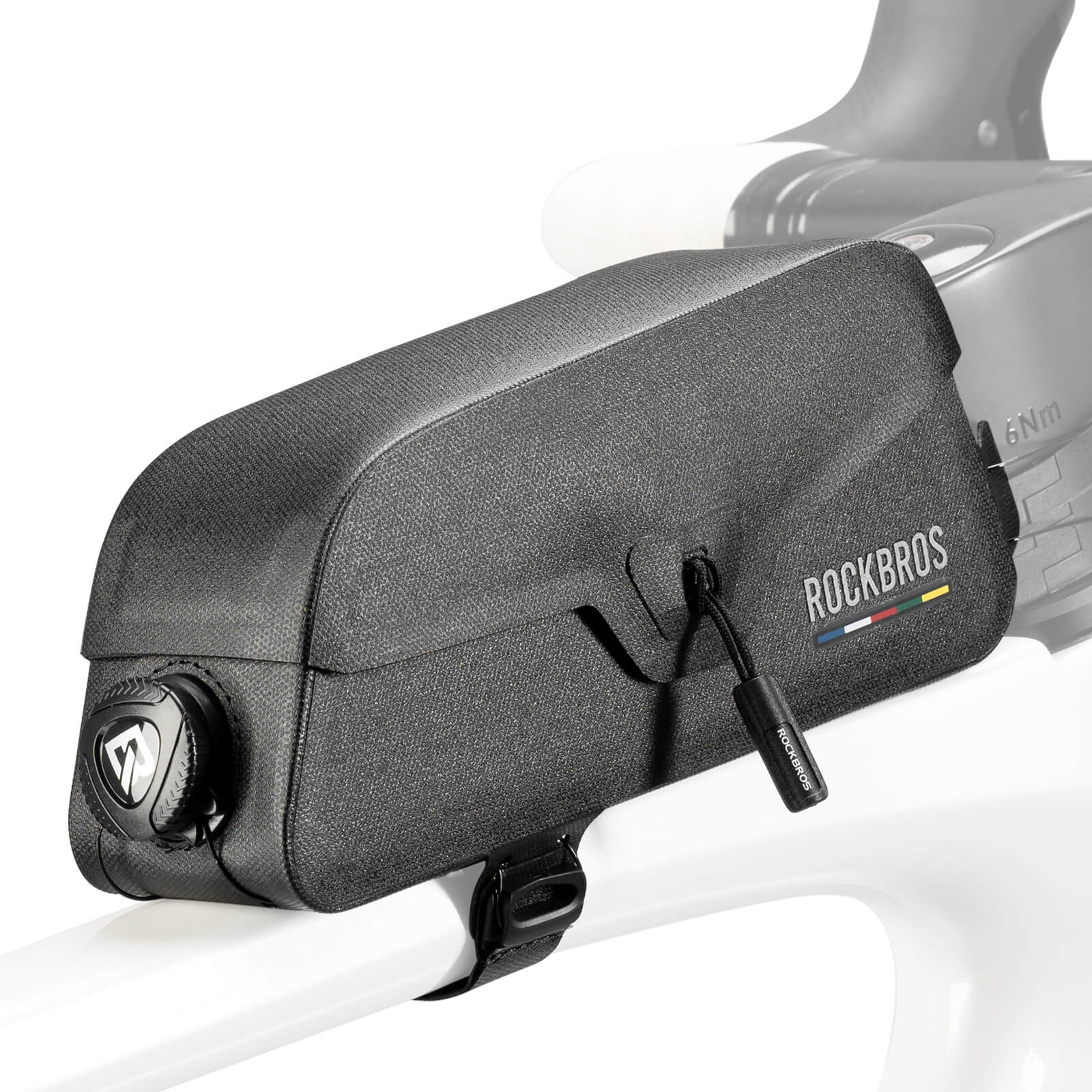 ROCKBROS Road To Sky 100% waterproof magnetic top tube bike frame bag 0.6L 0.9L for cycling