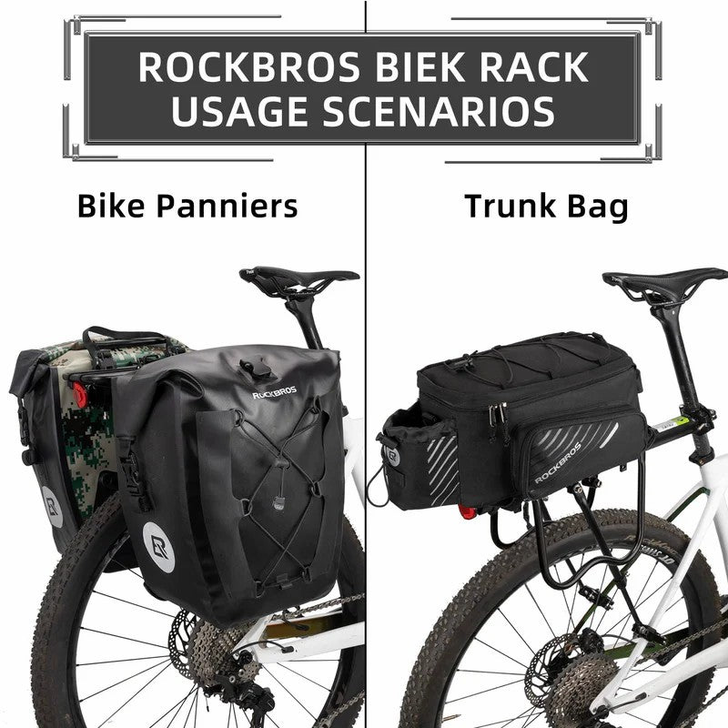 ROCKBROS seatpost mounted bike rear rack with bolt on mount