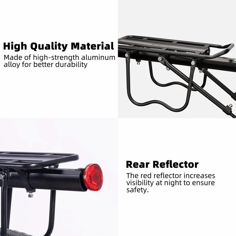 ROCKBROS seatpost mounted bike rear rack with bolt on mount