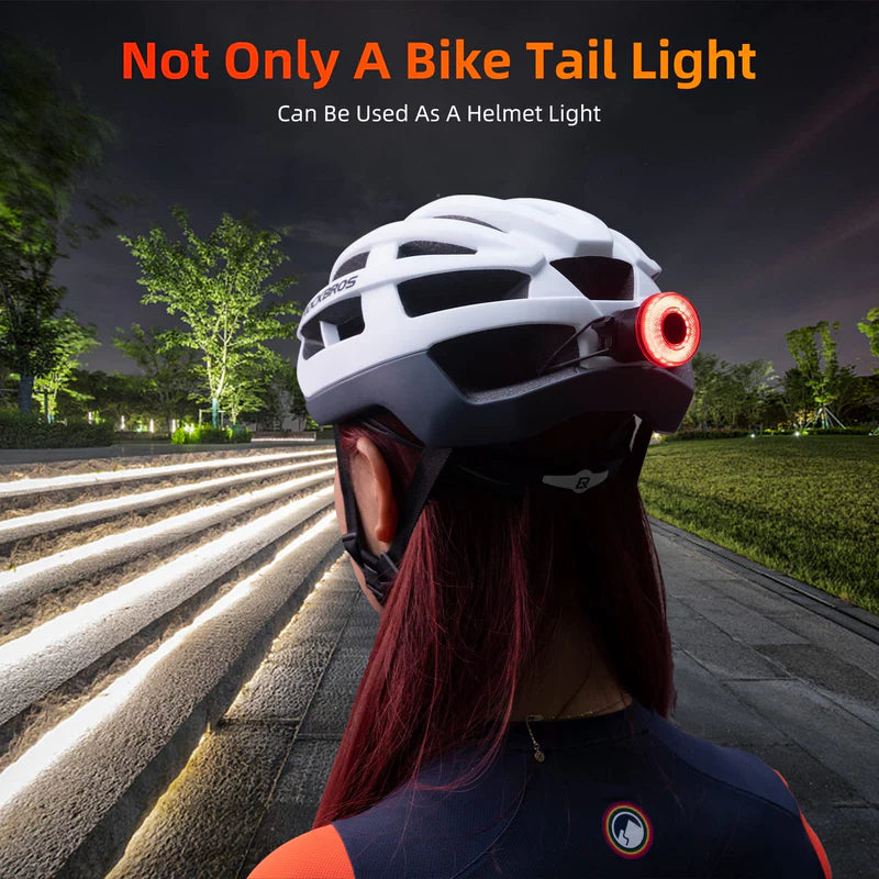 ROCKBROS smart brake-sensing bike tail light for enhanced visibility
