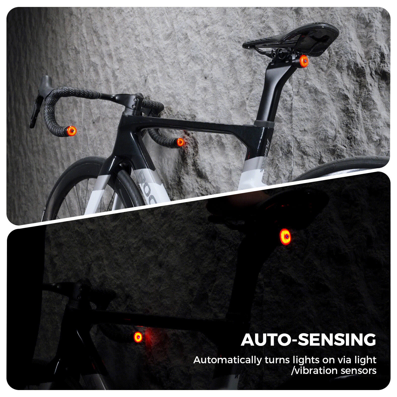 Smart bike handlebar plug with integrated rear light – ROCKBROS R0