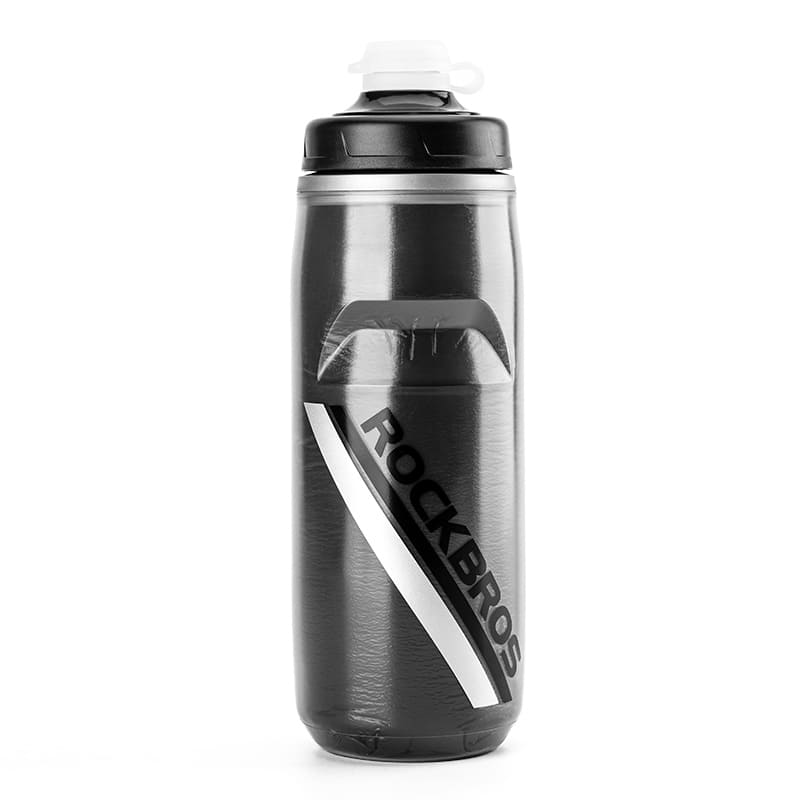 ROCKBROS Insulated PP Bike Water Bottle 620ml Portable Cycling Sports Bottle
#Color_Black