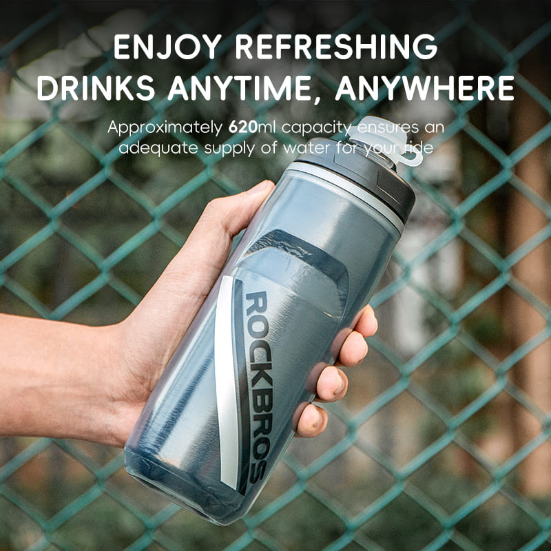 ROCKBROS 620ml Large Capacity Portable Cycling Water Bottle Outdoor Sports Bottle
