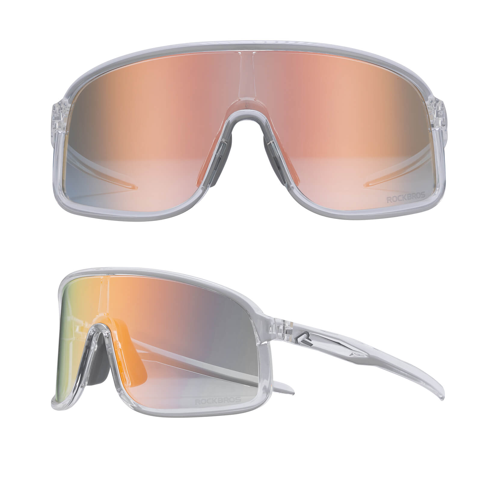 ROCKBROS SP350 photochromic cycling glasses in clear color
#Color_Clear