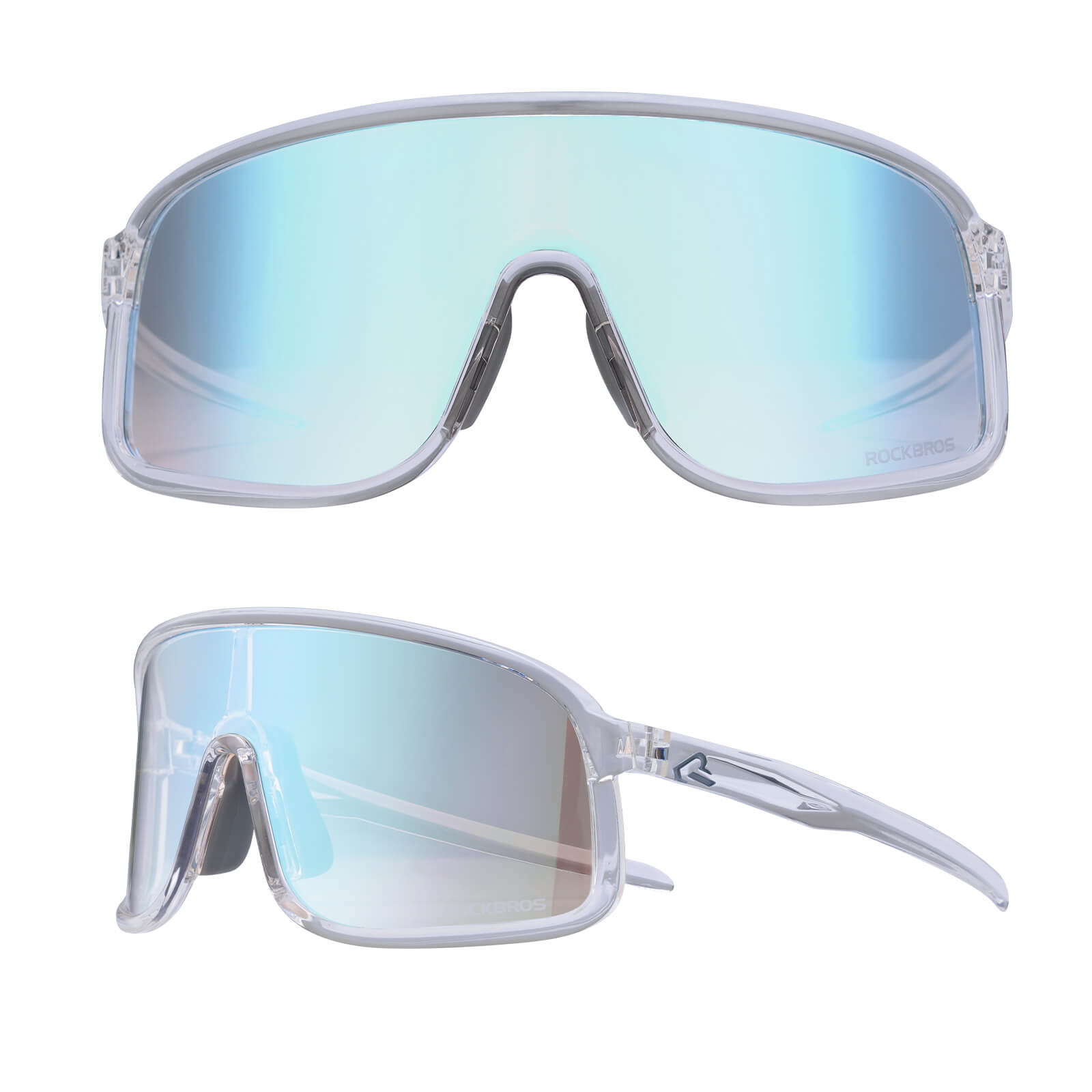 ROCKBROS SP350 photochromic cycling glasses in light gray color
#Color_Light Gray