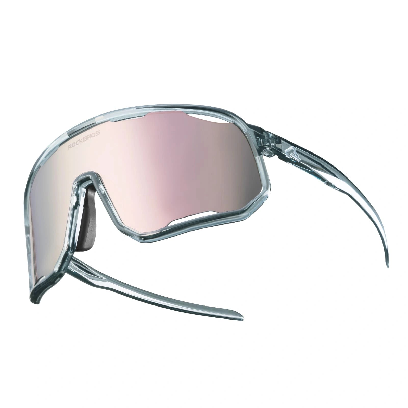 ROCKBROS SP351 Windproof Cycling Sunglasses with Polarized UV400 Lenses and Lightweight TR90 Frame
#Color_Glossy Clear Gray / Light Pink Polarized