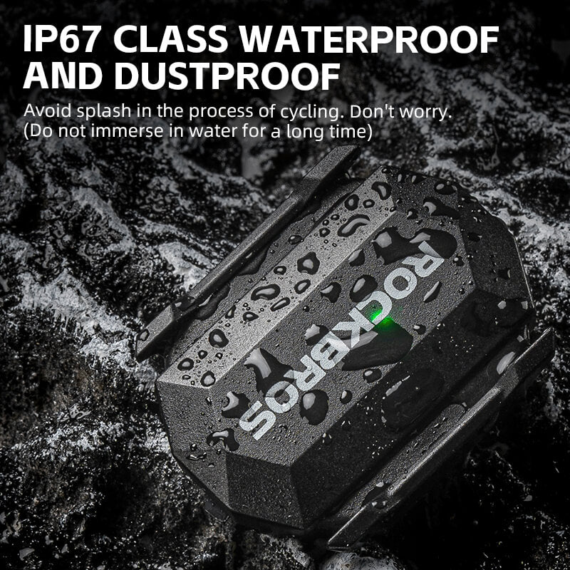 ROCKBROS speed and cadence sensor with IP67 waterproof and dustproof design