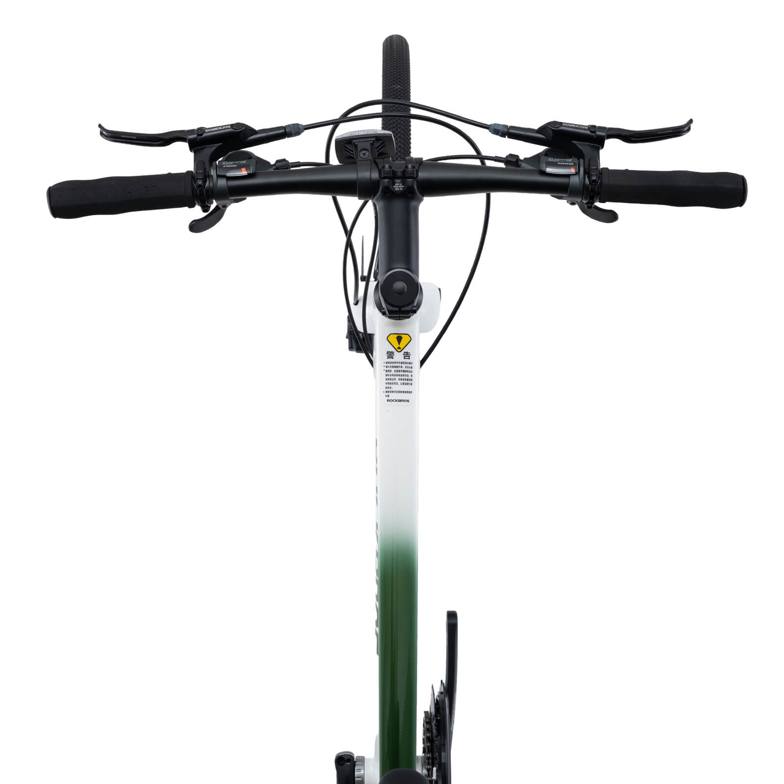 ROCKBROS SPINP2M flat bar road bike with lightweight aluminum frame and Shimano drivetrain for commuting and beginner riders
#Color_Green