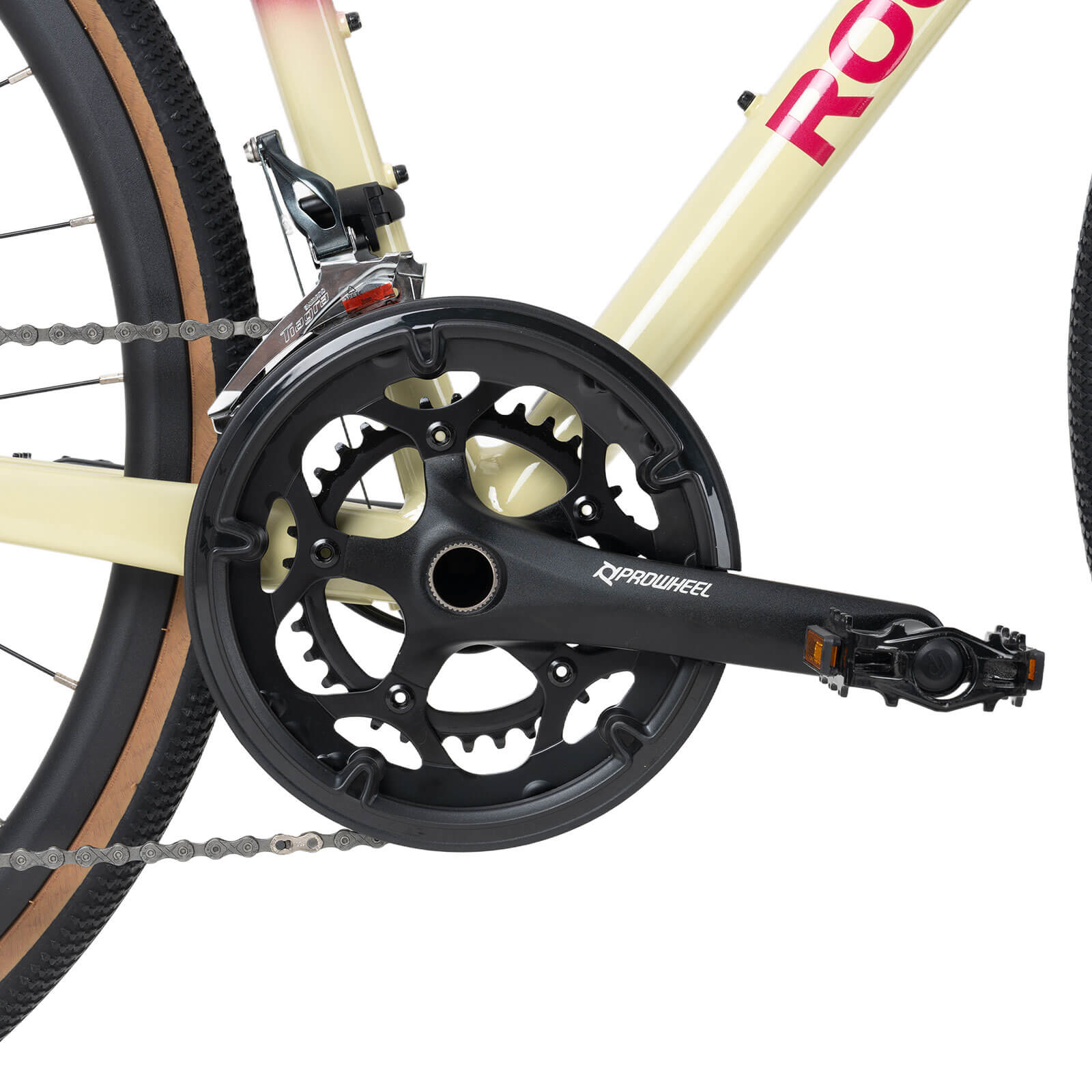 ROCKBROS SPINP2M flat bar road bike with lightweight aluminum frame and Shimano drivetrain for commuting and beginner riders
#Color_Red
