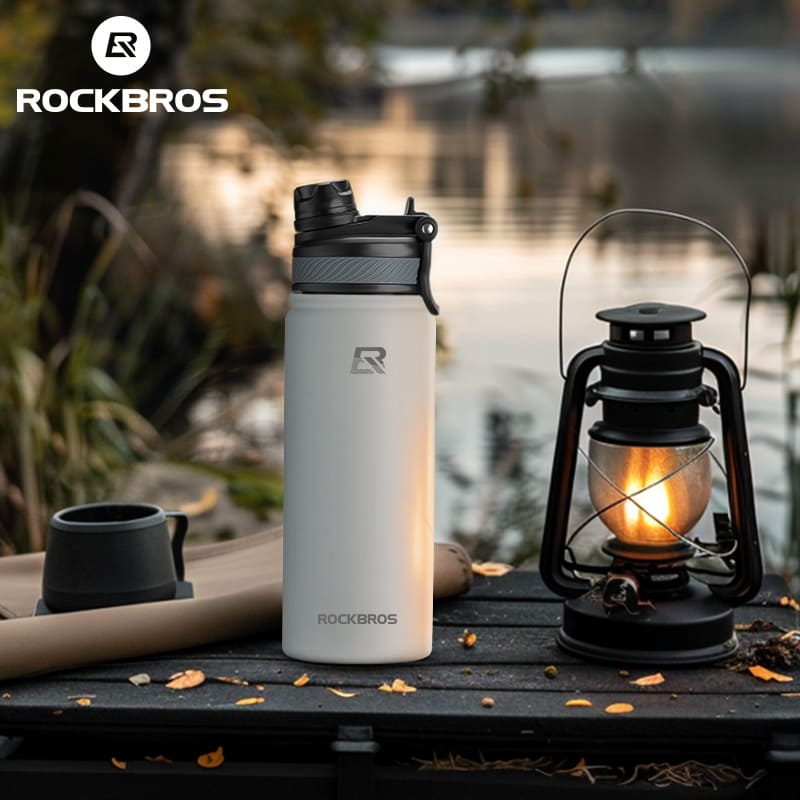 ROCKBROS Insulated Portable Stainless Steel Water Bottle for Cycling and Outdoor Use
