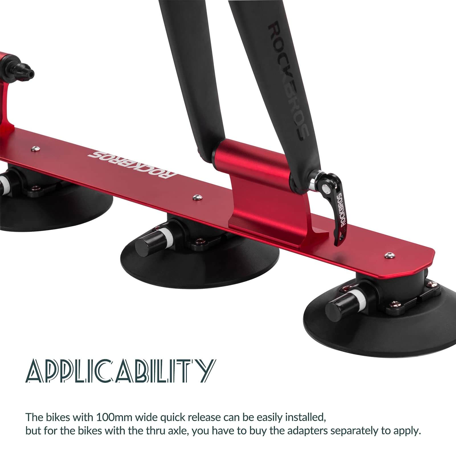 ROCKBROS suction cup bike rack for car roof quick release mount