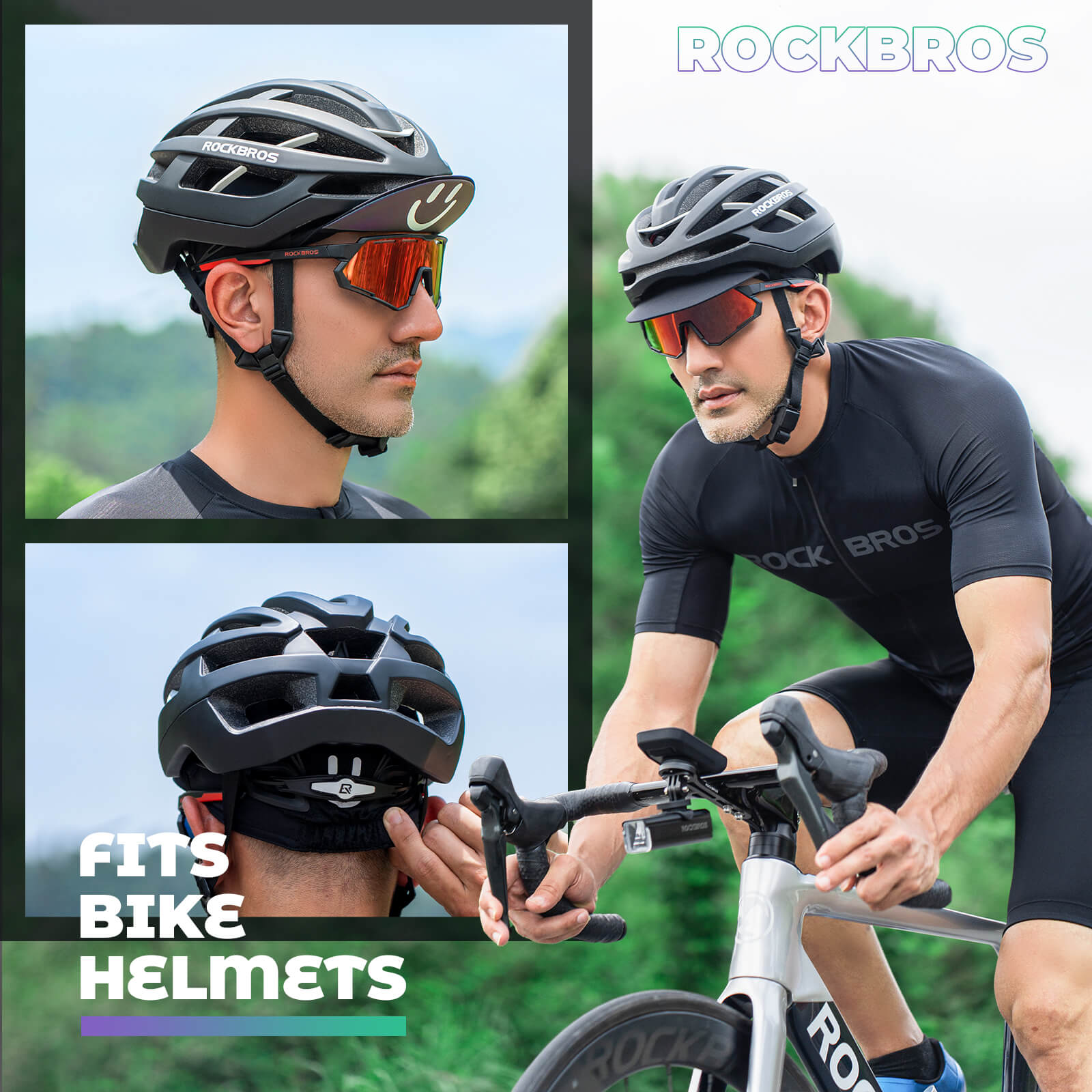 ROCKBROS summer cycling cap offering sun protection and breathability for cyclists