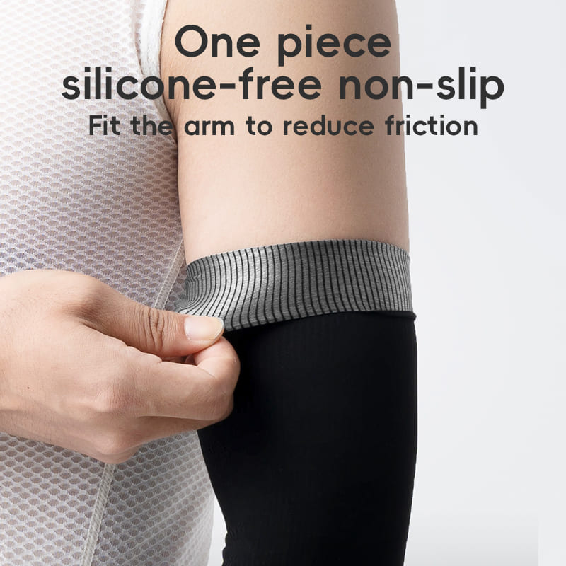 ROCKBROS Sun Protection Breathable Arm Sleeves with Elastic Fit for Cycling Running and Outdoor Sports