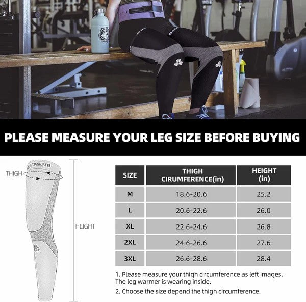ROCKBROS Thermal Cycling Leg Warmers for winter cycling, running, and outdoor sports