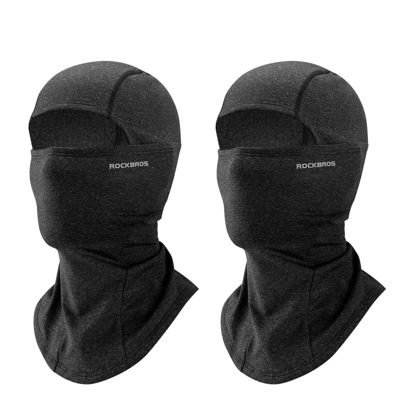 ROCKBROS thermal fleece balaclava ski mask for cold weather outdoor activities
#Color_Dark gray
