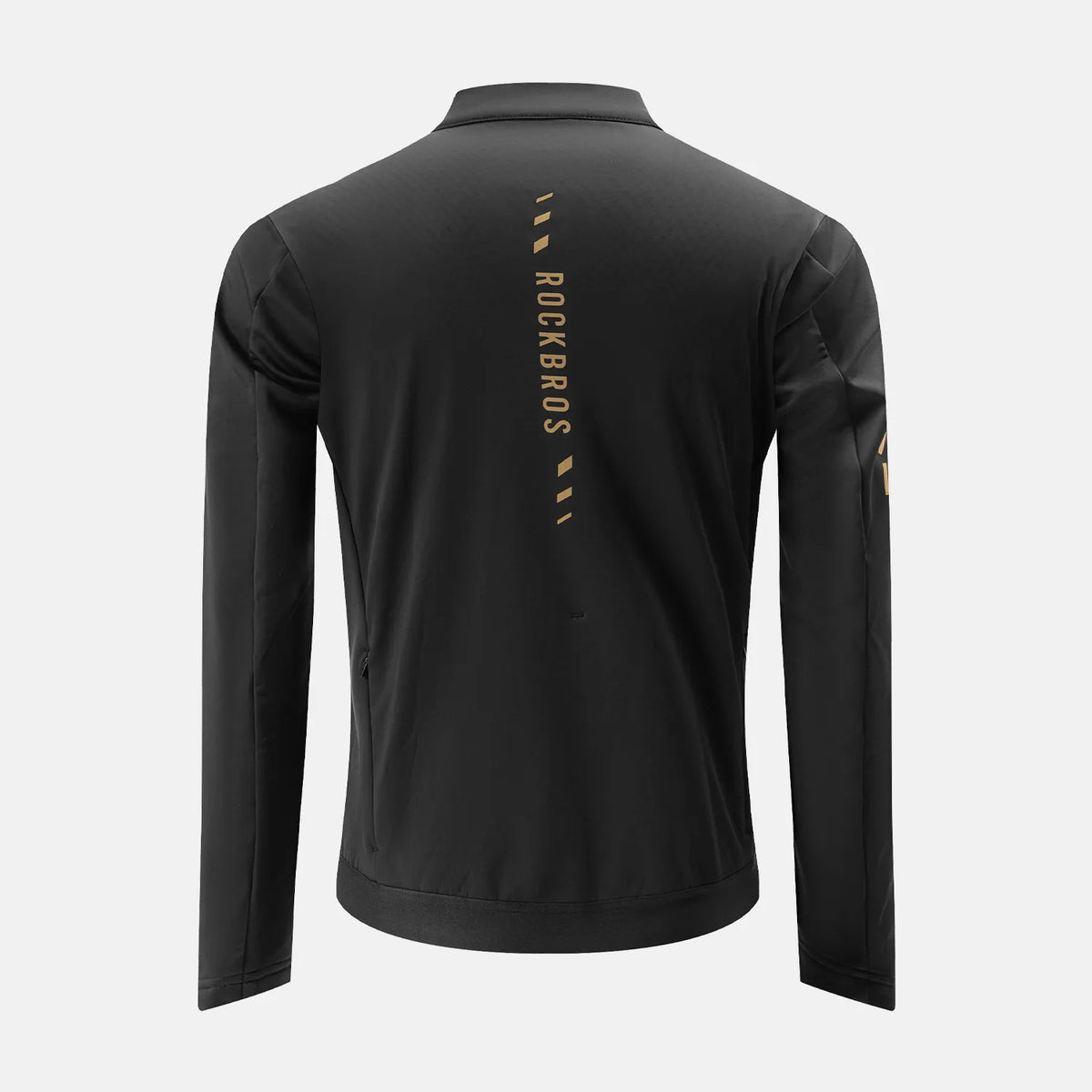 ROCKBROS thermal fleece windproof cycling jacket for cold-weather rides
