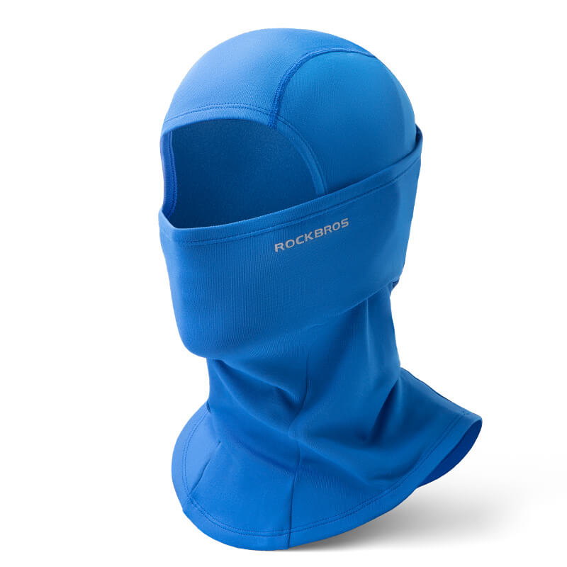 ROCKBROS blue thermal windproof balaclava ski mask for winter cycling and outdoor sports
#Color_Blue