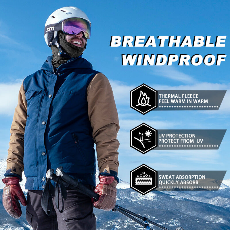 ROCKBROS dark gray thermal windproof balaclava ski mask for winter cycling and outdoor sports
#Color_Dark gray
