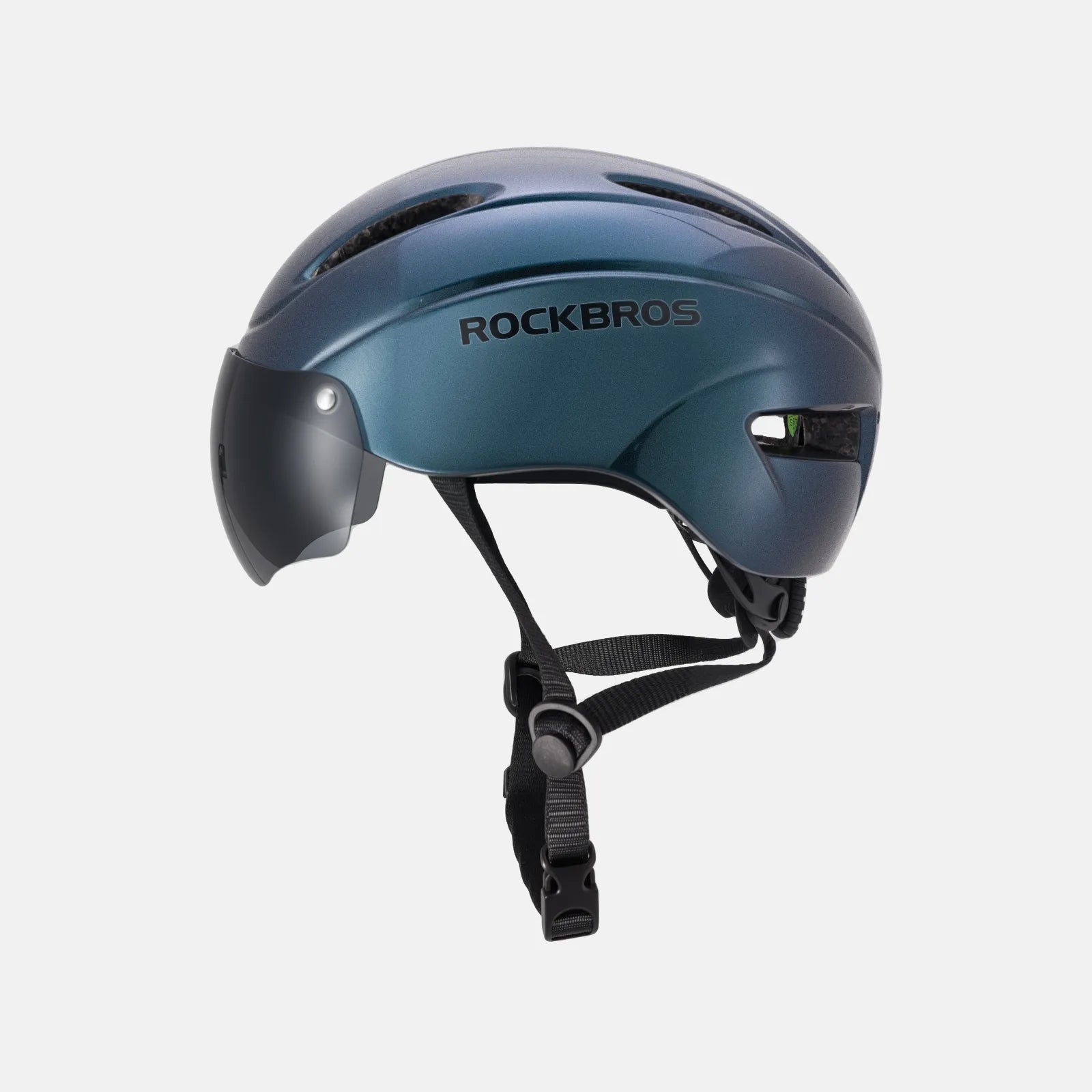 ROCKBROS Trussier cycling helmet with magnetic goggles for road and mountain biking
#Color_Blue