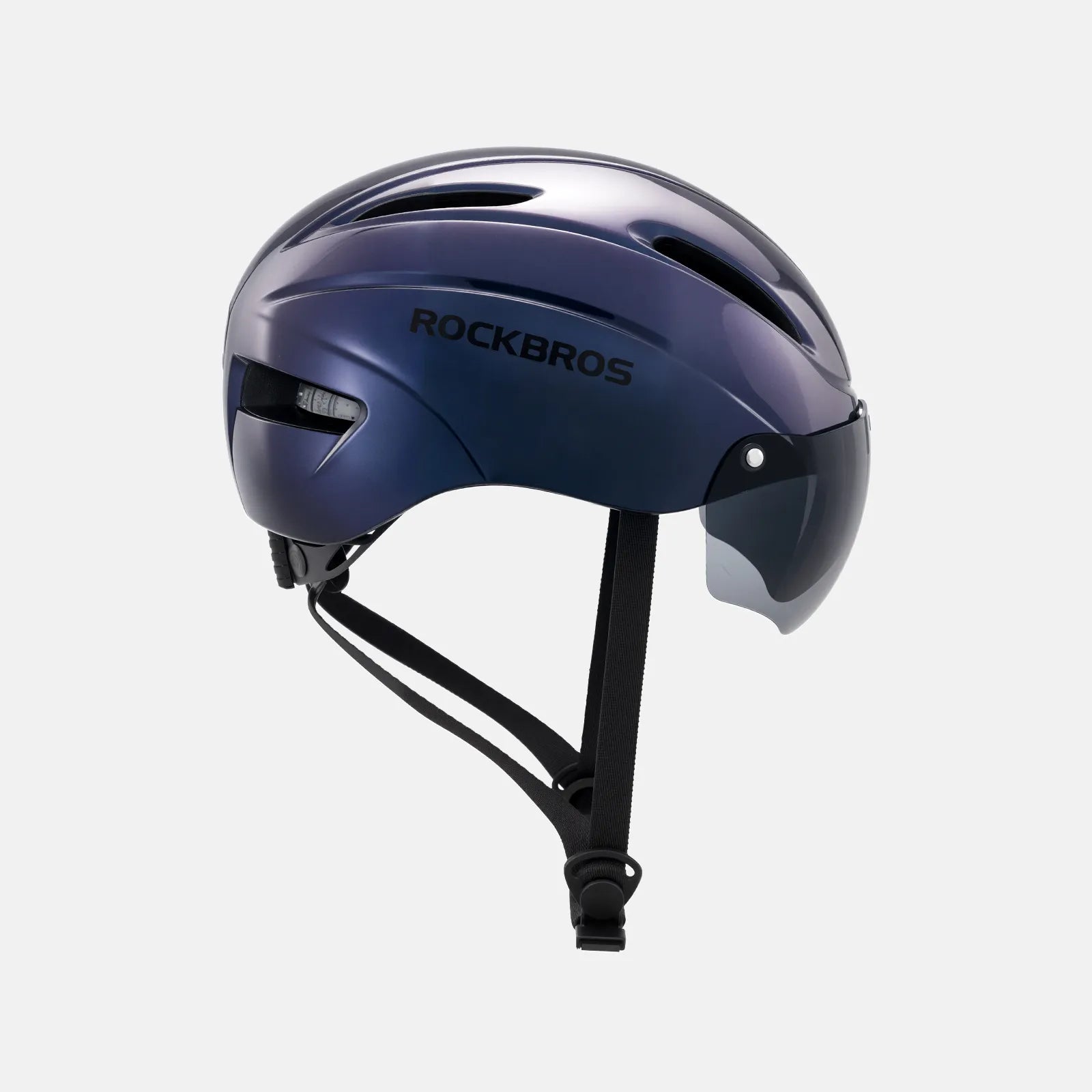 ROCKBROS Trussier cycling helmet with magnetic goggles for road and mountain biking
#Color_Purple